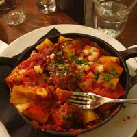 Pasta Meatballs with Vegan Mozarella 🍝 at The Lost Boy in Farnham