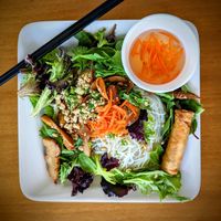 Cold Vermicelli Noodles with Soy "Chicken" Salad at Saigon Restaurant in Santa Barbara