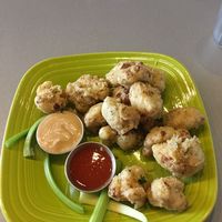 Must try this dish! Immerse the whole piece in hot sauce! at Lotus Leaf Cafe in Wichita