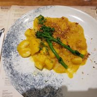 Gnocchi with a creamy pumpkin sauce at L'angolo Italiano in Vejle