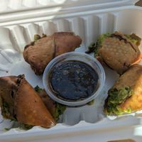 Avocado "egg" rolls and sweet tamarind sauce at Ziggy's in Paso Robles