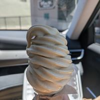 Vegan vanilla soft serve!! 🤤🤤 at Ziggy's in Paso Robles
