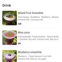 Vegan smoothies and lattes at Vegan Bakery By Heart in Phuket