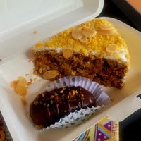 Carrot cake & Pistachio chocolate treat 😋 at Vegan Bakery By Heart in Phuket