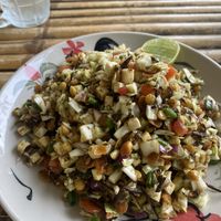 Tea leaf salad with tofu   at K.C. Kitchen in Koh Phangan