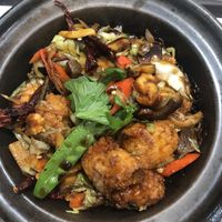 Claypot rice   at Jin You Yuan 今友緣素食坊 in Central Singapore