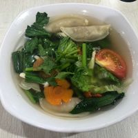 Dumpling soup  at Jin You Yuan 今友緣素食坊 in Central Singapore