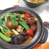 Claypot rice at Jin You Yuan 今友緣素食坊 in Central Singapore