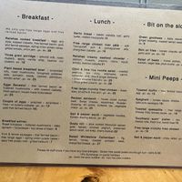 Menu 5th Sept 2022  at Relishes in Wanaka