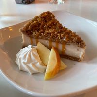 Apple streusel cheesecake at Fiction Kitchen in Raleigh
