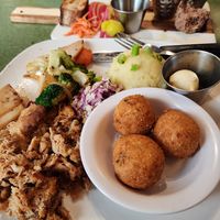 Bbq plate,  kinda bland at Fiction Kitchen in Raleigh