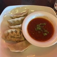 Vegan pot stickers  at Fiction Kitchen in Raleigh
