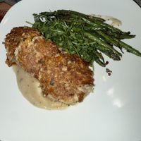 Lions mane crb cakes   at Fiction Kitchen in Raleigh