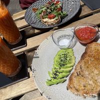 Our whole meal including juices  at Cult Café in Valencia