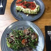 Tostada aguacate y feta   at Cult Café in Valencia