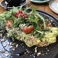 Avo on toast   at Cult Café in Valencia