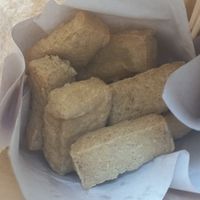 Fried tofu snack #Veganuary at Pim Tofu - Food Stall in Chiang Mai