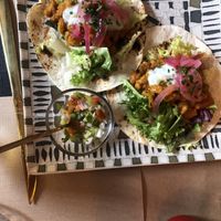 Vegan tacos  at A Corre Vexeta in Santiago De Compostela