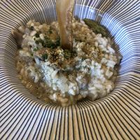 Vegan risotto w/ mushrooms   at A Corre Vexeta in Santiago De Compostela