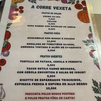 Menu plus there are specials   at A Corre Vexeta in Santiago De Compostela