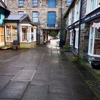 The Olive Branch on left and Refill shop on right at The Olive Branch in Clonakilty