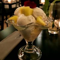 Sticky rice under a lot of ice cream at The Ricemarket in Copenhagen