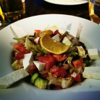 Seasonal salad at Ayasoluk Restaurant in Selcuk