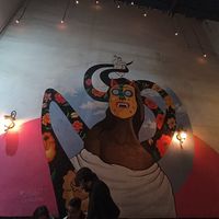 Mural at Umami in Mexico City