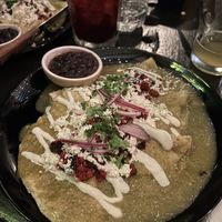 Enchiladas  at Umami in Mexico City