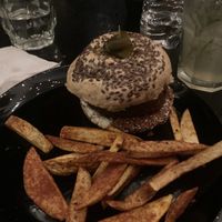 Falafel burger with the crunch factor!  at Umami in Mexico City