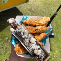 Sh’mores Churro and Spicy Latino Empanadas   at Brazilian Fun Foods - Maybe closed in Tampa