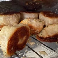 Vegan garlic knots.  at Tony's Pizza in Flagler Beach