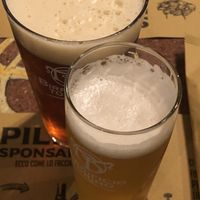 Locally brewed beers  at Birrificio Torino in Turin