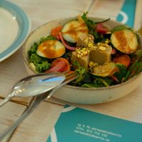 Supergreen con burrata (vegan) at Mareando la Huerta in Alicante