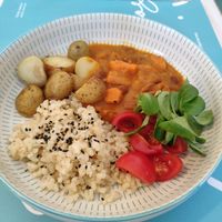 Curry dish at Mareando la Huerta in Alicante