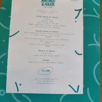 Menu of the day at Mareando la Huerta in Alicante