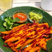 Roasted sweet potato at Mareando la Huerta in Alicante