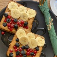 Vegan waffles  at herBar in Budapest