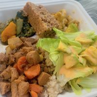 bbq vegan chunks  at Rasta in Nassau