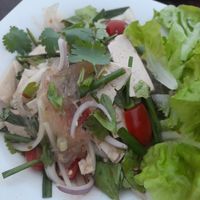 Glassnoodle salad with tofu at Jungle Club in Koh Samui