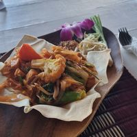 Stir-fry at Jungle Club in Koh Samui