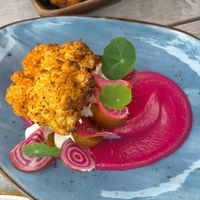 Cauliflower steak at Mangawhai Tavern in Mangawhai