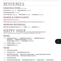 Menu 2/2 as of 01/04/22 at McMenamins Six Arms in Seattle