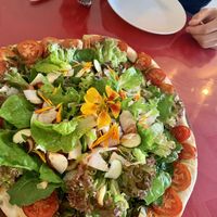 Pizza 🥰🥰 enough for two hungry people  at Herbolarium in Santa Fe