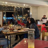 The local crowd with live music ☺️  at Herbolarium in Santa Fe