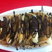 peanut butter - banana - chocolate pancakes!  at Pura Vida Bakery and Bystro in Las Vegas