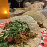 Taco’s with jackfruit  at Pura Vida Vegan Tacos in Antwerpen