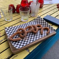 Churros with sugar and cinnamon  at Pura Vida Vegan Tacos in Antwerpen