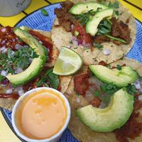 Tempeh tacos at Pura Vida Vegan Tacos in Antwerpen