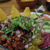 Overheerlijke mexican bowl! at Pura Vida Vegan Tacos in Antwerpen